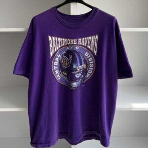 Vintage 1995 Baltimore Ravens Shirt Purple 90s NFL Team